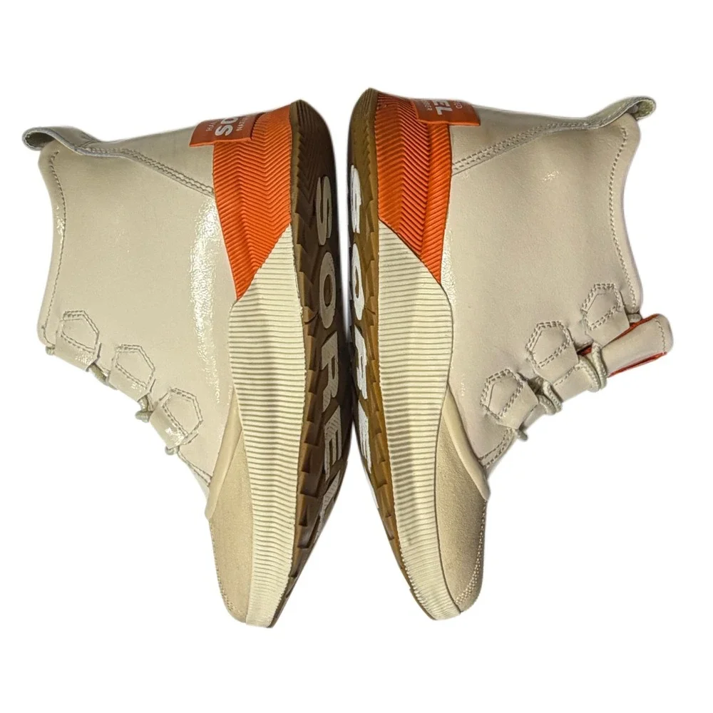 SOREL Out N About III Classic Waterproof Boots Cream Orange Women's 9.5